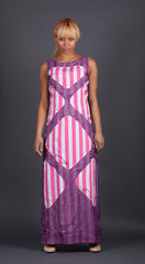 Purple, Pink and White Bridge Dress