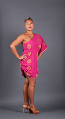 Fushia One Shouldered Dress