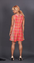 Orange and Pink Plaid Dress