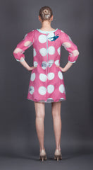 Pink Polka Dot Dress with Helicopters