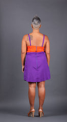 Purple and Orange Dress