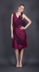 Burgundy Sleeveless Dress