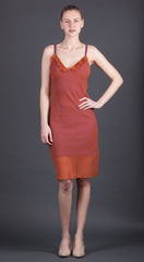 Rust Transparent Dress