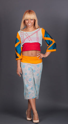 Bridge Crop Top with Sleeves