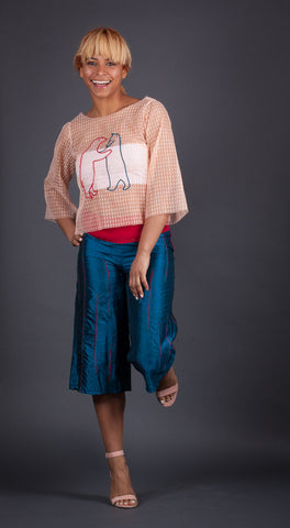 Bridge Crop Top with Sleeves