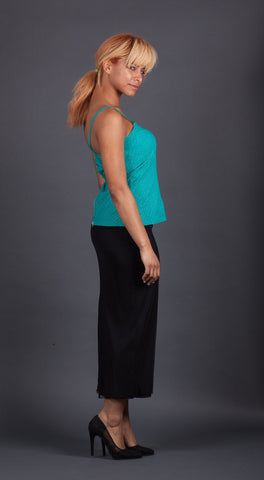 Green Backless Top