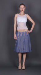 Blue Irridecent Skirt