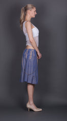 Blue Irridecent Skirt