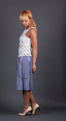 Blue Irridecent Skirt