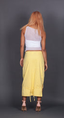 Yellow High/Low Skirt