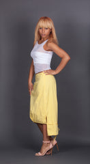 Yellow High/Low Skirt