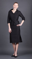 Black Suit with Pencil Skirt